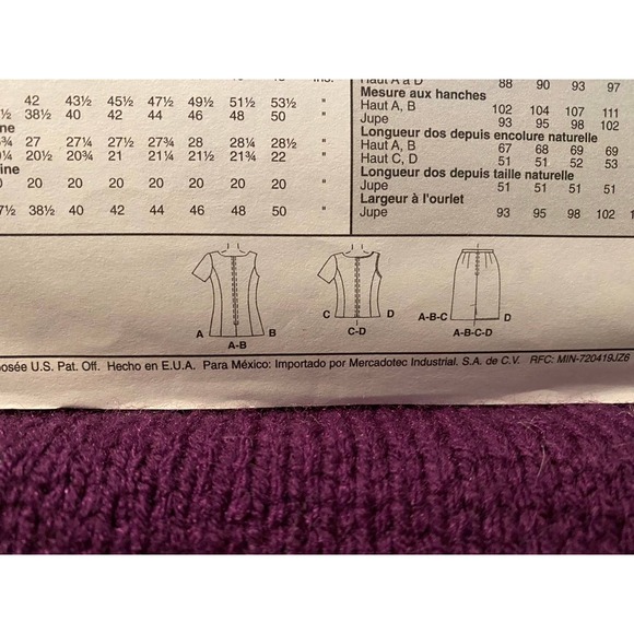 McCalls 2121 top skirt sewing pattern sz 14 16 18 - Picture 6 of 6